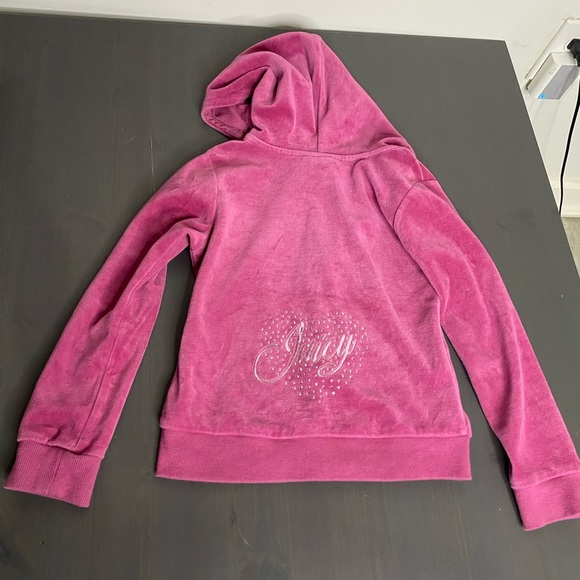 Girl’s Juicy Couture Velour Hoodie - Picture 6 of 8